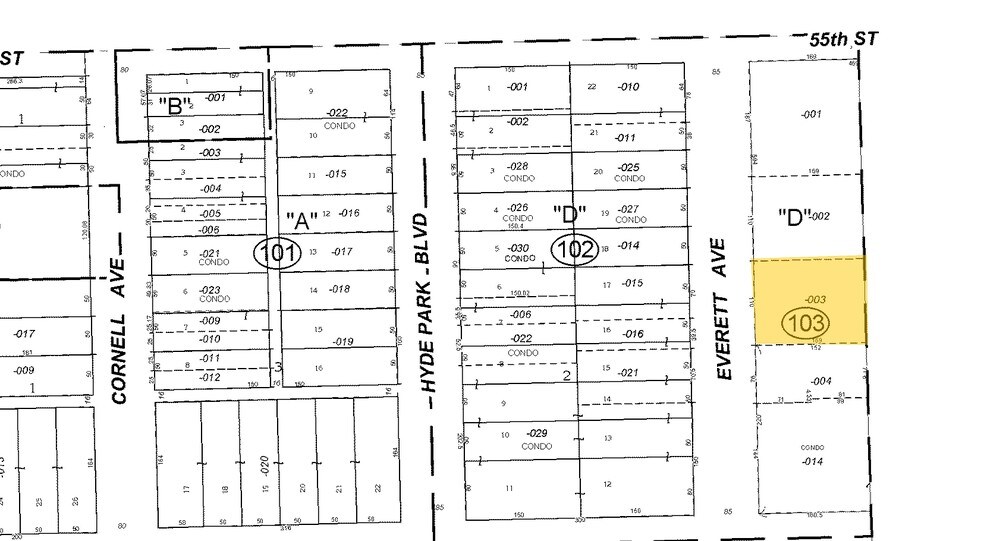 5501-5527 S Everett Ave, Chicago, IL for sale - Plat Map - Image 1 of 1