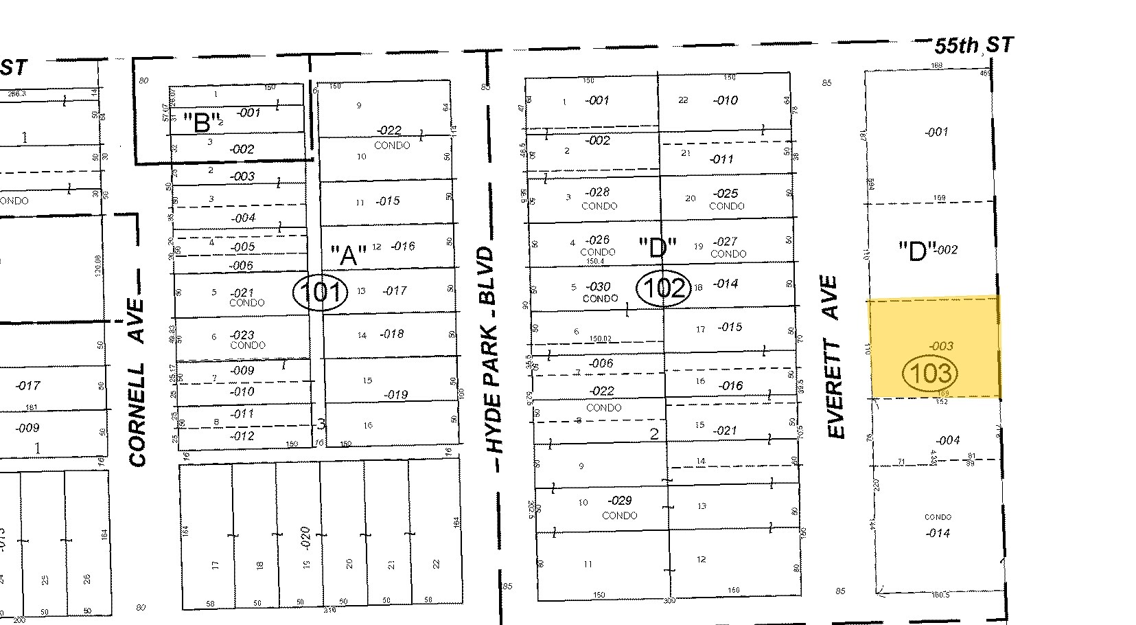 5501-5527 S Everett Ave, Chicago, IL for sale Plat Map- Image 1 of 1