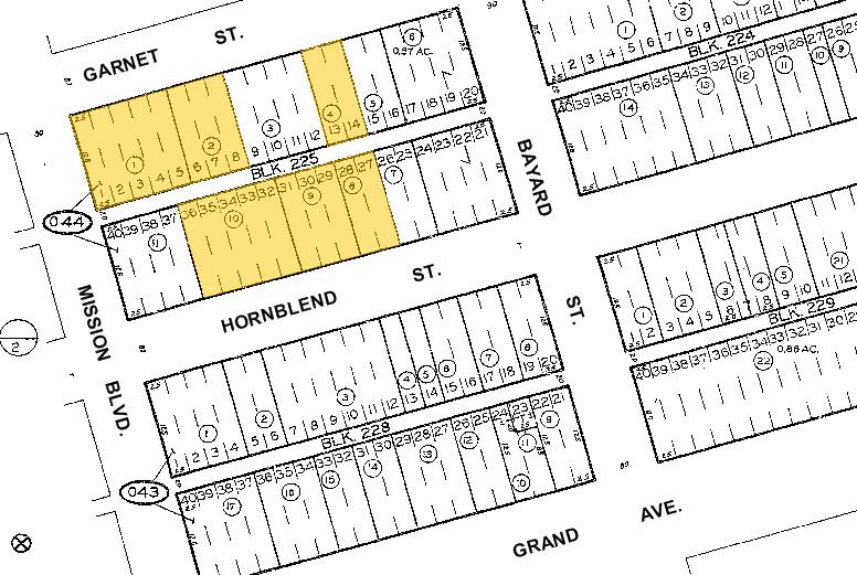 4475 Mission Blvd, San Diego, CA for sale Plat Map- Image 1 of 1