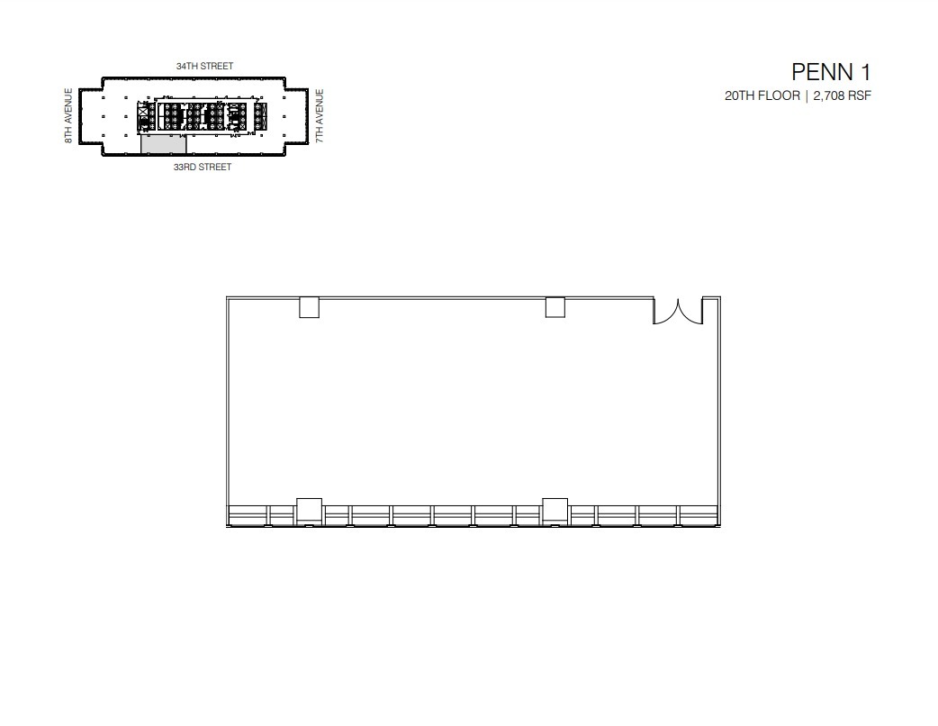 PENN 1, New York, NY for lease Floor Plan- Image 1 of 2