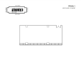 PENN 1, New York, NY for lease Floor Plan- Image 1 of 2