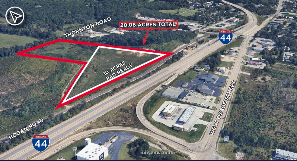 Hogan Rd & Thornton Rd, Pacific, MO for sale - Aerial - Image 1 of 5