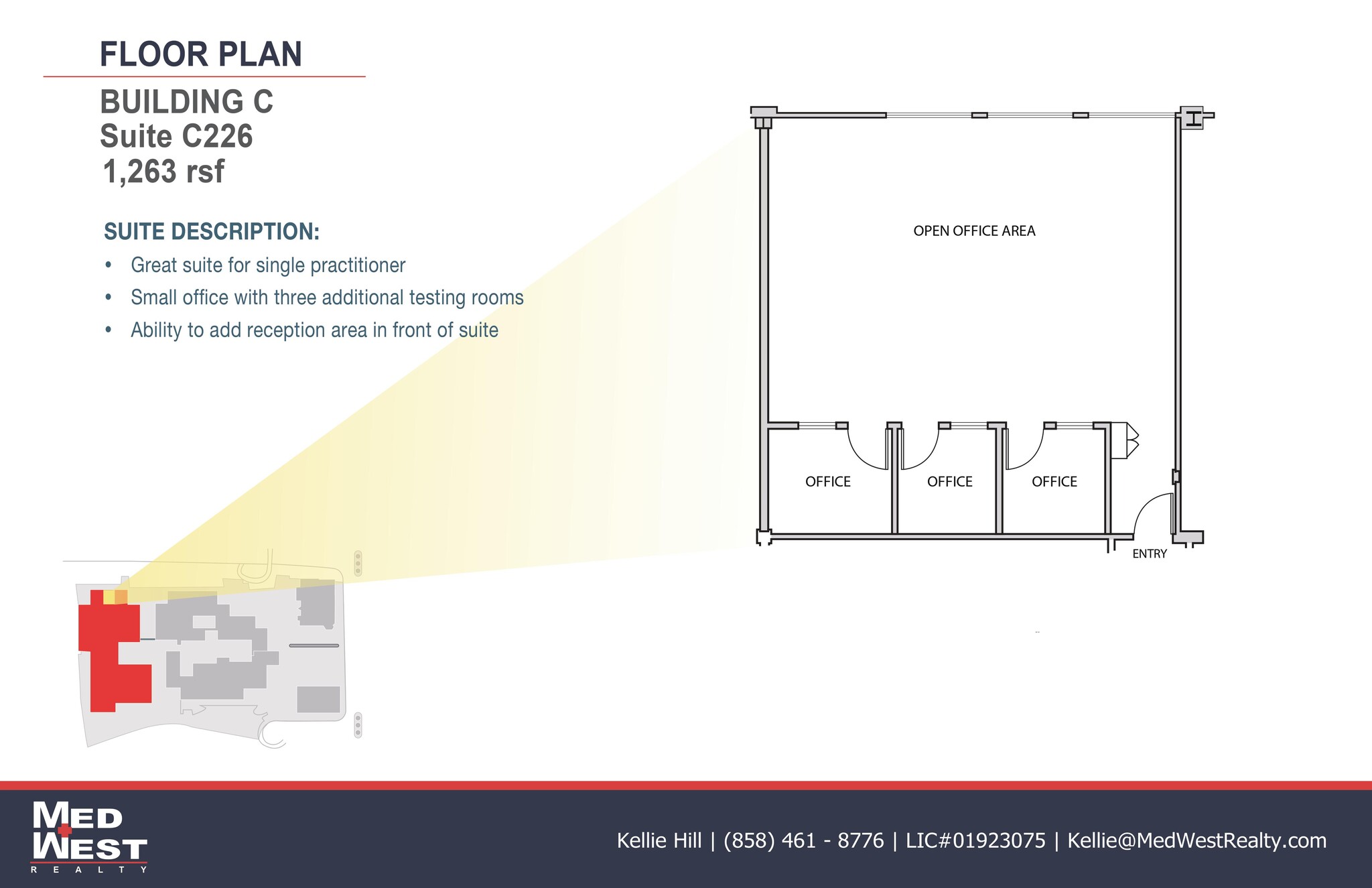 8950 Villa La Jolla Dr, La Jolla, CA for lease Floor Plan- Image 1 of 1