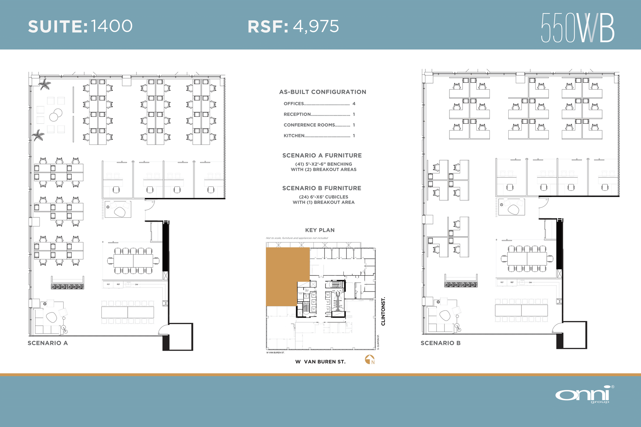 550 W Van Buren St, Chicago, IL for lease Floor Plan- Image 1 of 1