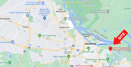2501 E President St, Savannah, GA - AERIAL map view - Image1