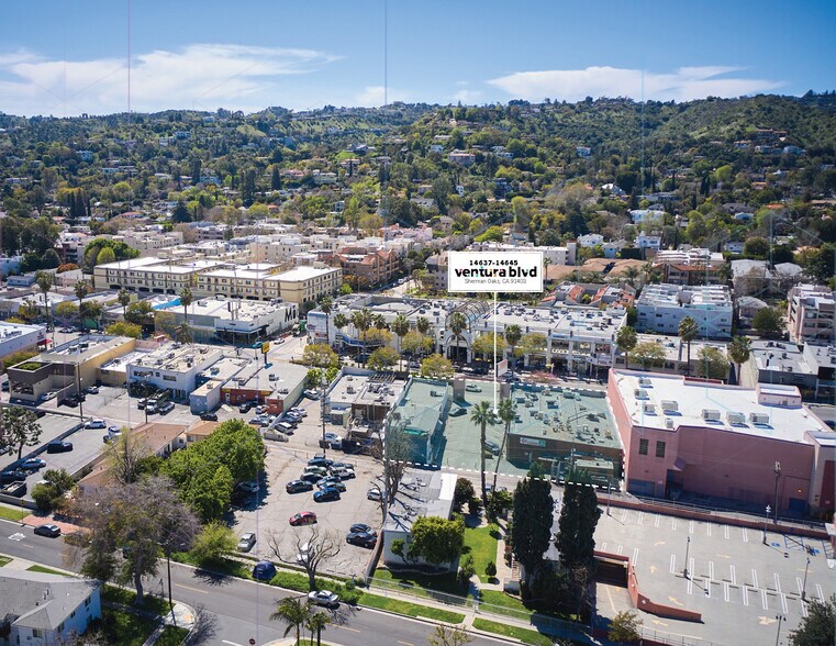 14637-14645 Ventura Blvd, Sherman Oaks, CA for sale - Aerial - Image 2 of 7