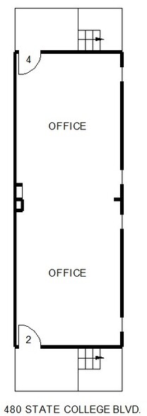 480 N State College Blvd, Brea, CA for lease - Floor Plan - Image 2 of 2