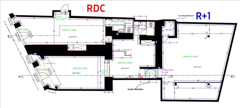 Retail in Morlaix for lease - Floor Plan - Image 2 of 2