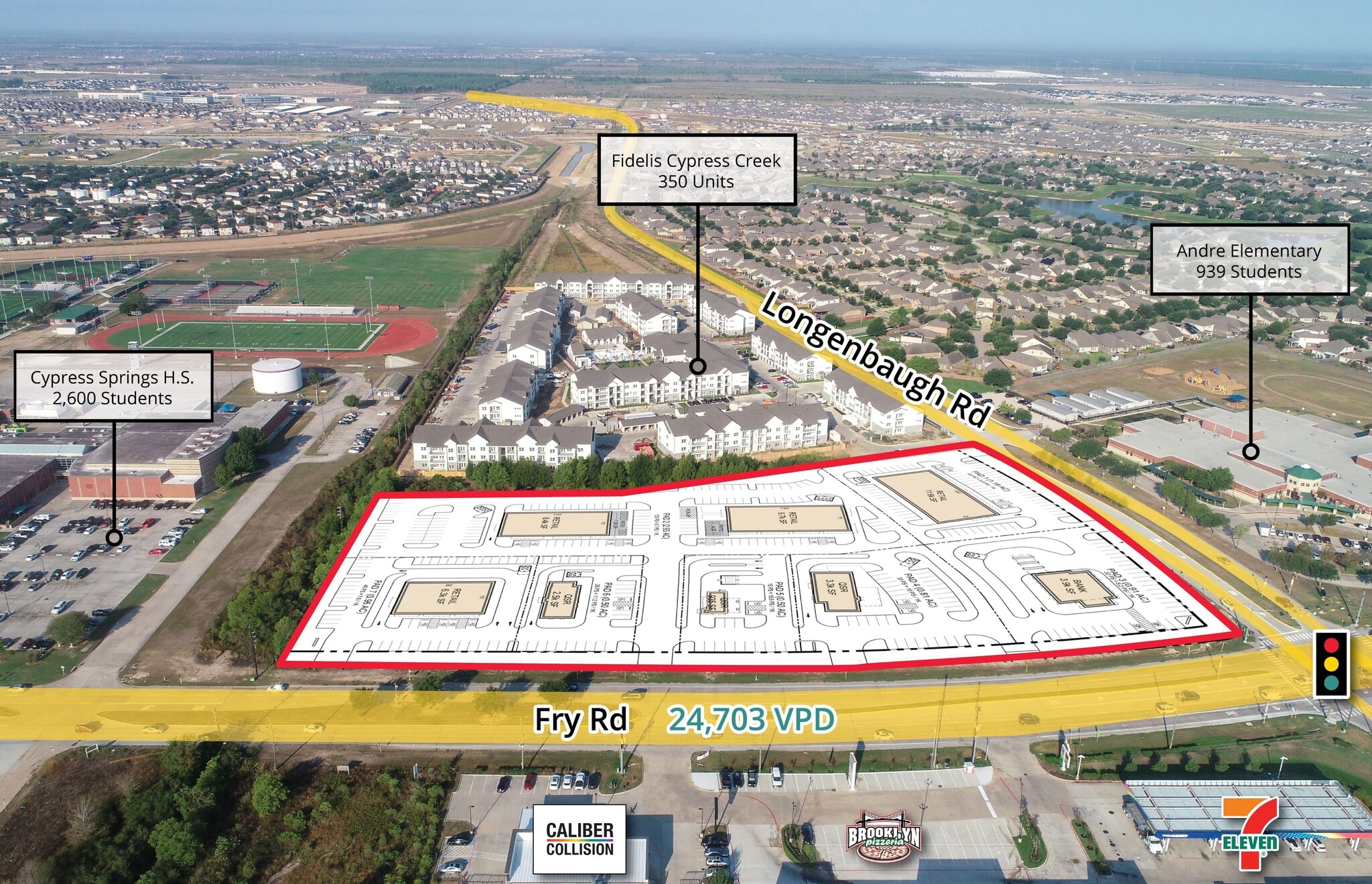 SWC Longenbaugh Rd. & Fry Rd, Cypress, TX for sale Primary Photo- Image 1 of 1