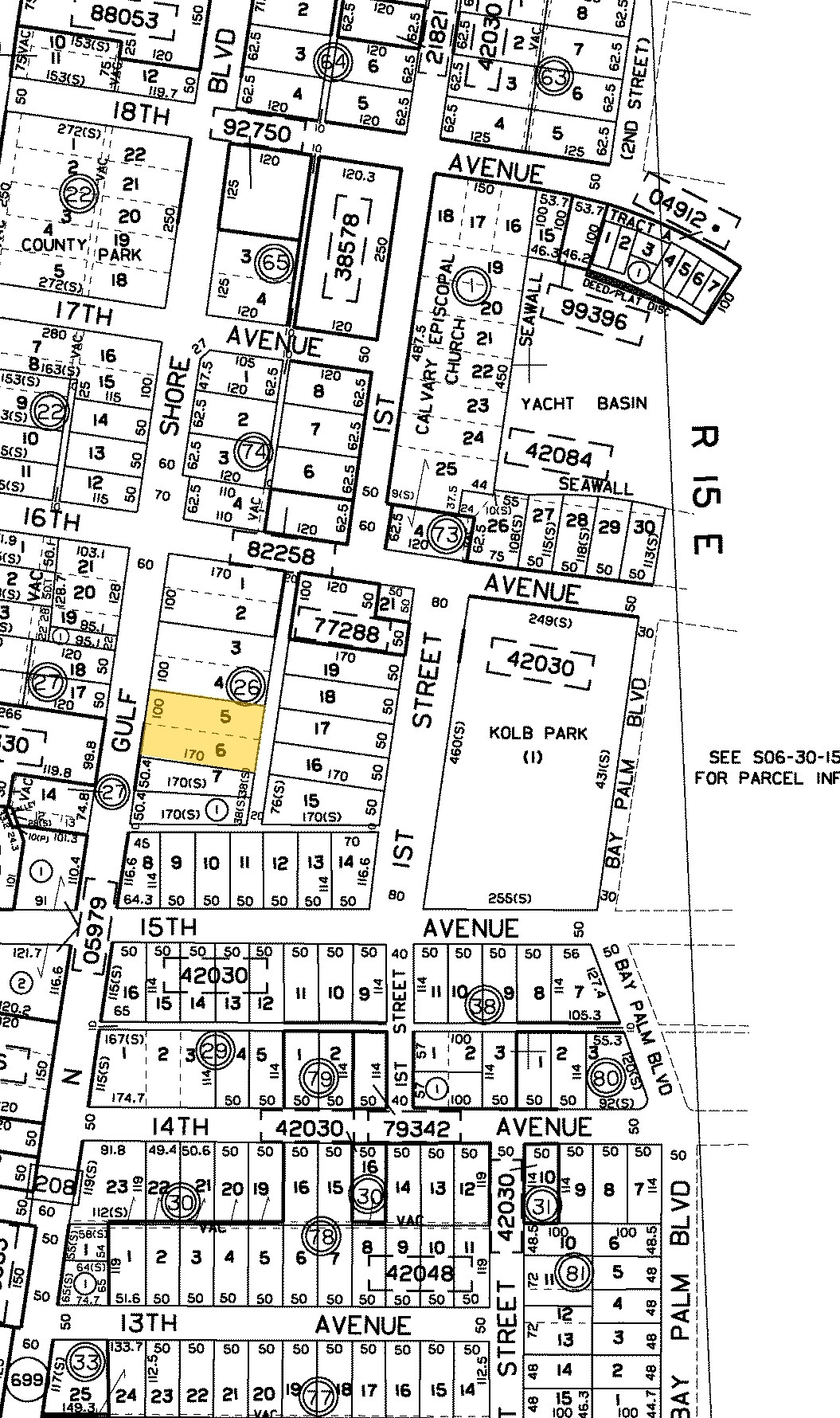 1509-1511 Gulf Blvd, Indian Rocks Beach, FL for sale Plat Map- Image 1 of 1