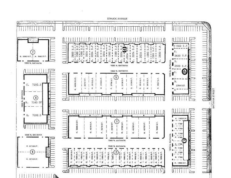 1070 N Batavia St, Orange, CA for lease - Site Plan - Image 3 of 3