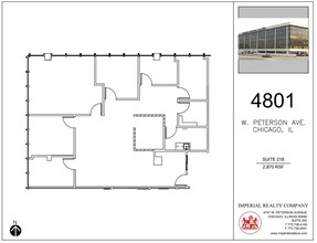 4801 W Peterson Ave, Chicago, IL for lease Floor Plan- Image 1 of 2