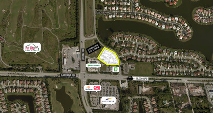 8899 Lantana Rd, Lake Worth, FL - aerial  map view