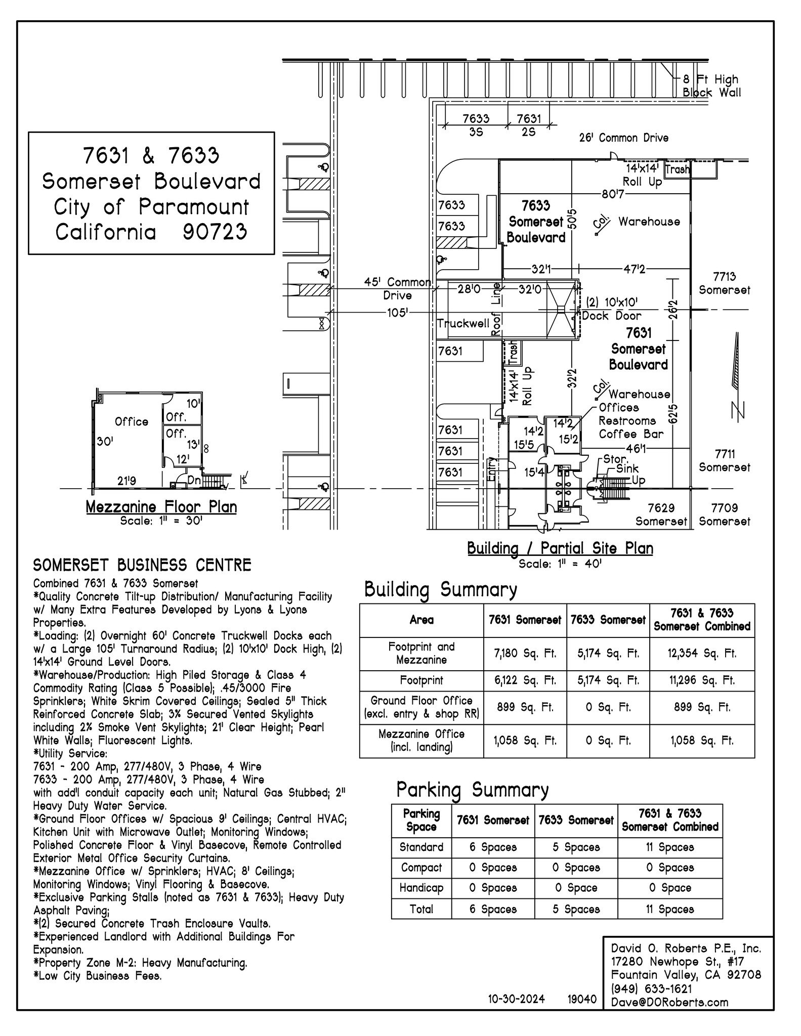 7617-7621 Somerset Blvd, Paramount, CA for lease Site Plan- Image 1 of 18