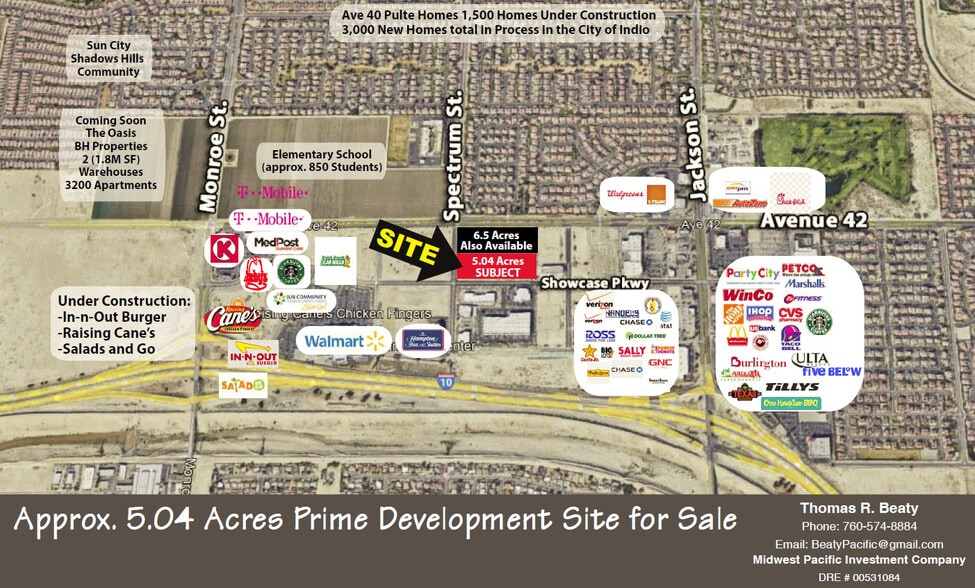 NEC Of Showcase Parkway & Spectrum St, Indio, CA for sale - Building Photo - Image 1 of 3