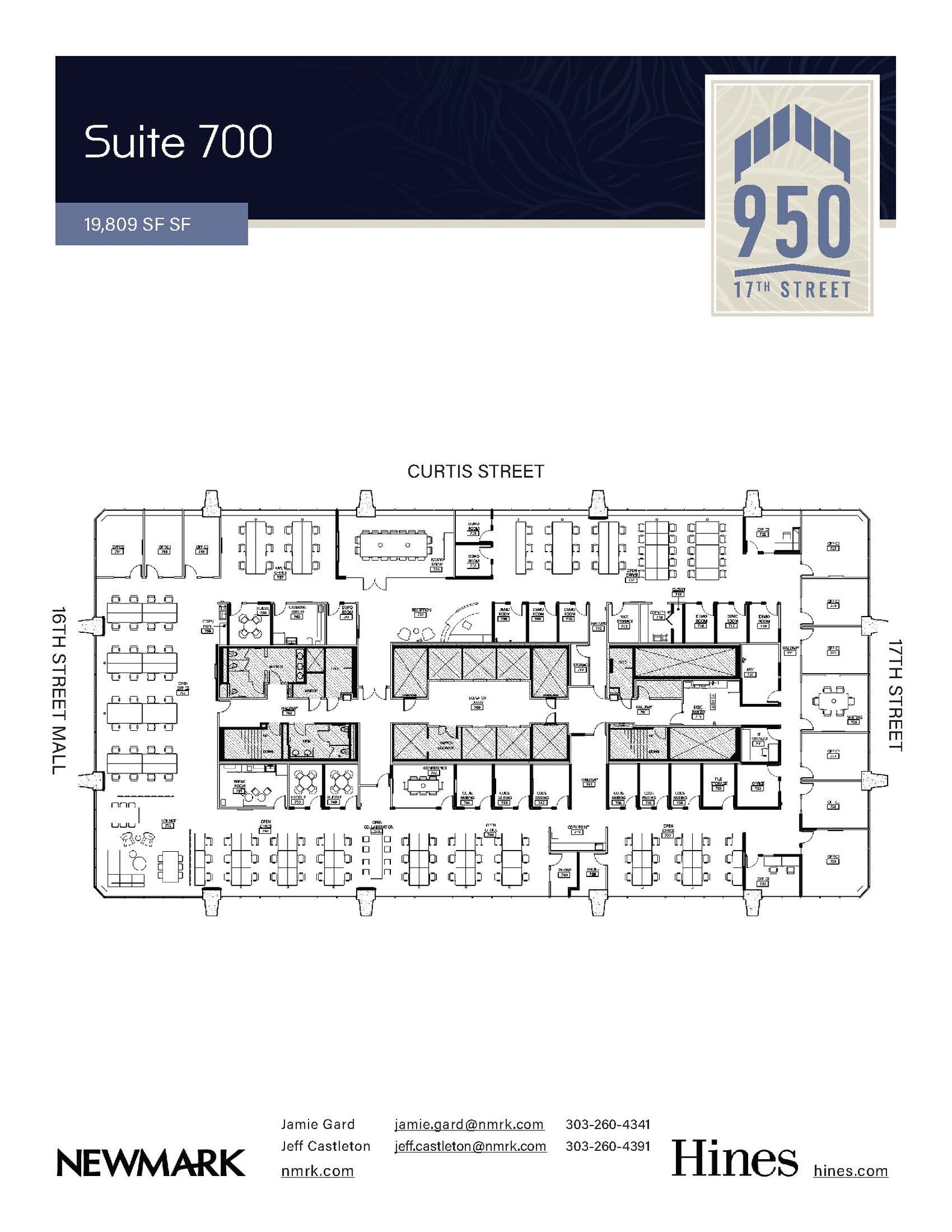 950 17th St, Denver, CO for lease Floor Plan- Image 1 of 1