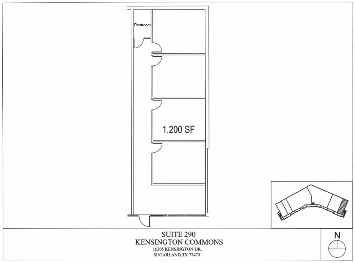 16305 Kensington Dr, Sugar Land, TX for lease Floor Plan- Image 1 of 1