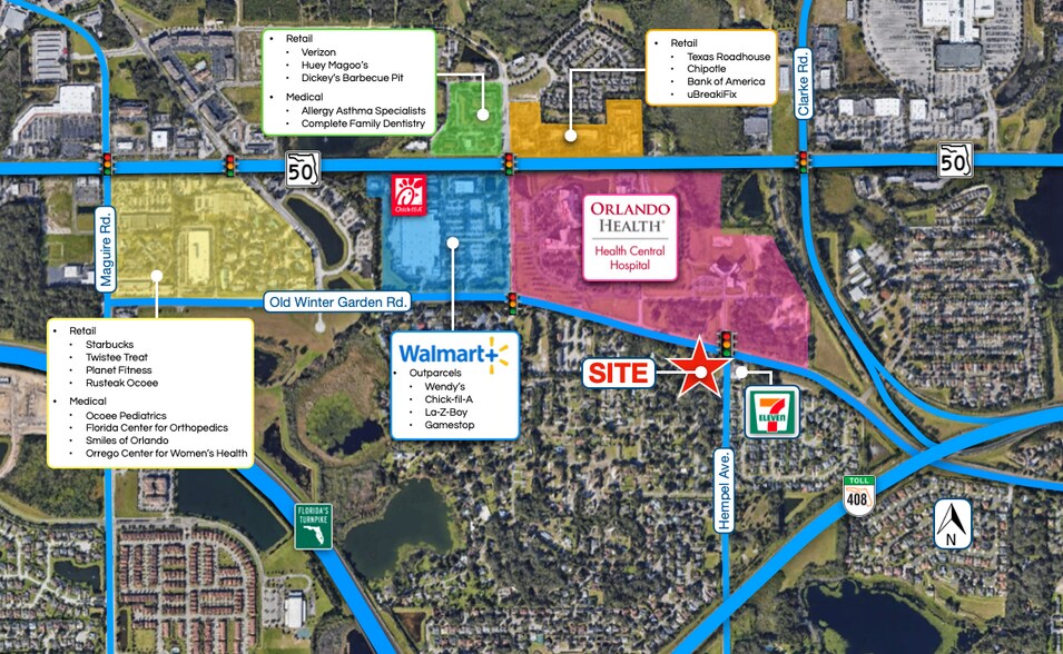 3792 Old Winter Garden Rd Gotha - 3792 Old Winter Garden Rd Gotha FL Pin Map 1 Large