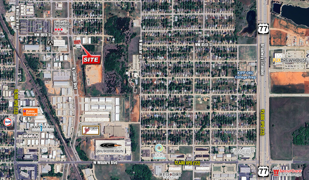 8610 N Classen Blvd, Oklahoma City, OK for lease - Aerial - Image 1 of 5