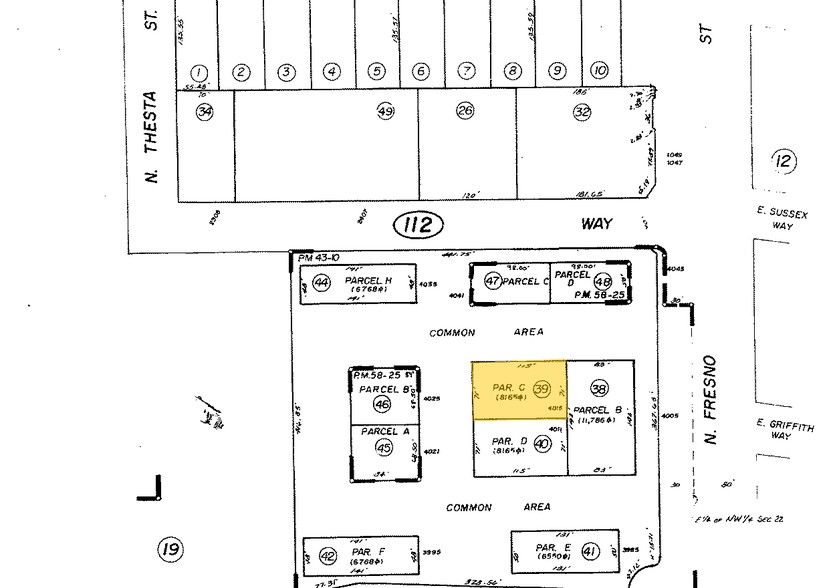 4011 N Fresno St, Fresno, CA for lease - Plat Map - Image 2 of 2