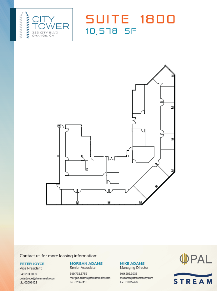 333 City Blvd W, Orange, CA for lease Floor Plan- Image 1 of 2