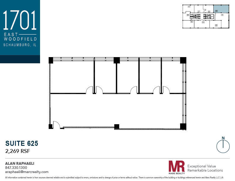 1701 E Woodfield Rd, Schaumburg, IL for lease Floor Plan- Image 1 of 1