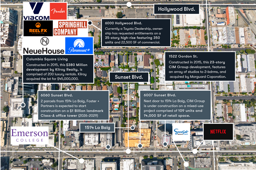 1516 La Baig Ave, Los Angeles, CA for sale - Aerial - Image 3 of 12