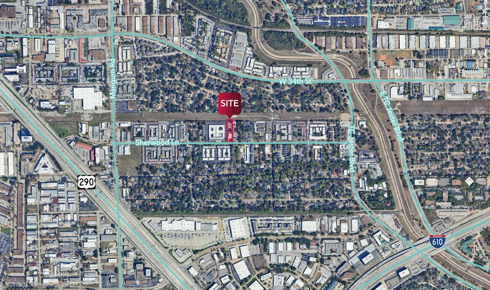 4202 Sherwood Ln, Houston, TX for lease - Aerial - Image 2 of 8