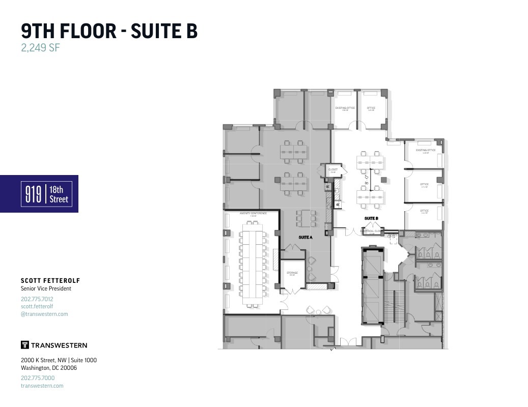 919 18th St NW, Washington, DC for lease Floor Plan- Image 1 of 3