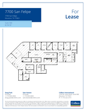 7700 San Felipe St, Houston, TX for lease Floor Plan- Image 1 of 1