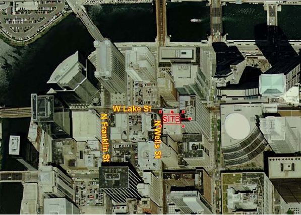 171-177 N Wells St, Chicago, IL for lease - Aerial - Image 1 of 2