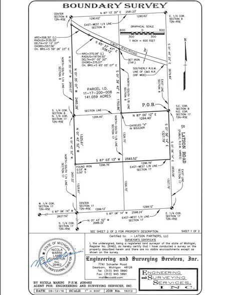 Latson Rd & I-96, Howell, MI for lease - Plat Map - Image 3 of 3