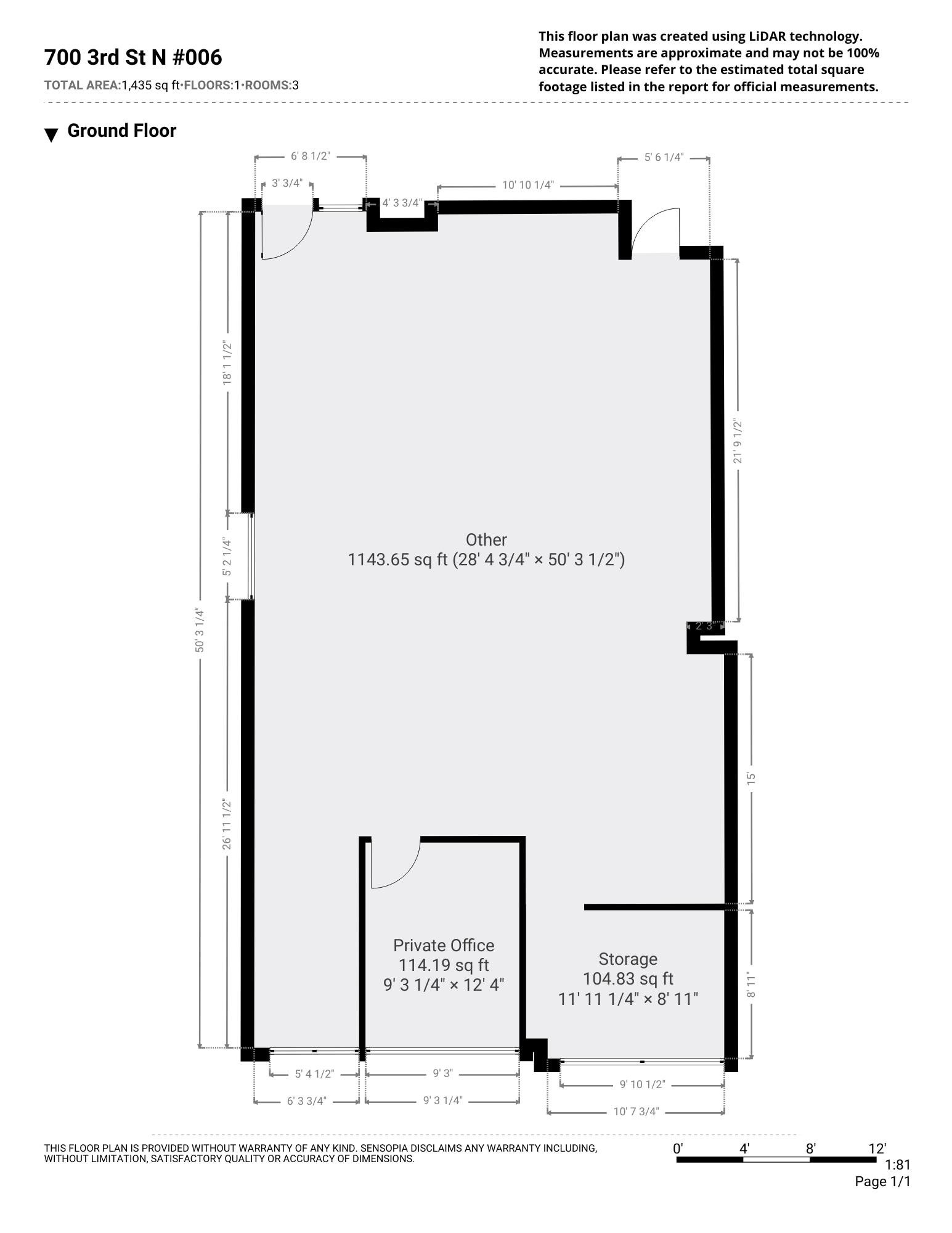 700 N 3rd St, La Crosse, WI for lease Typical Floor Plan- Image 1 of 34