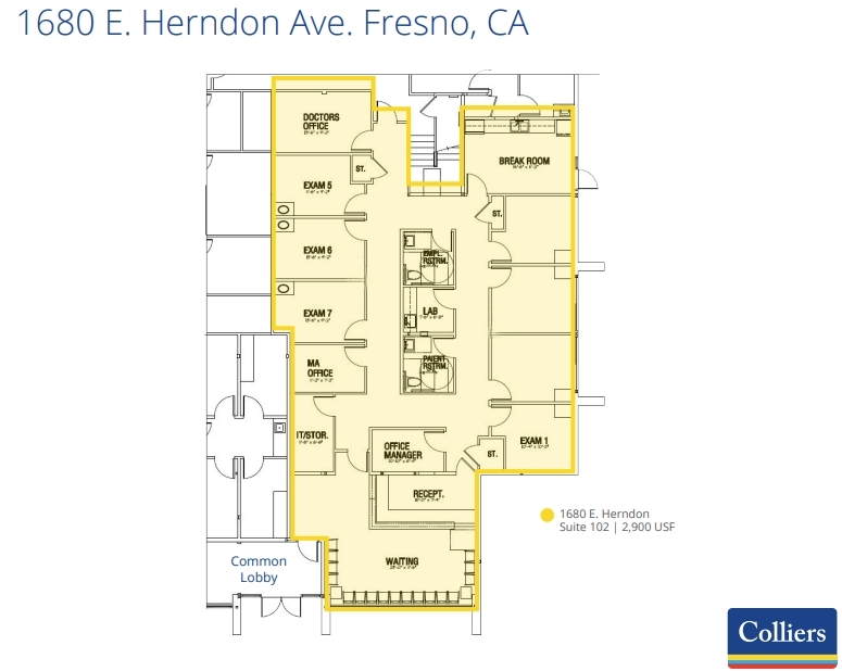 1680 E Herndon Ave, Fresno, CA for lease Floor Plan- Image 1 of 1