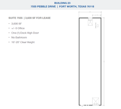 2501-2519 Gravel Dr, Fort Worth, TX for lease Floor Plan- Image 1 of 1