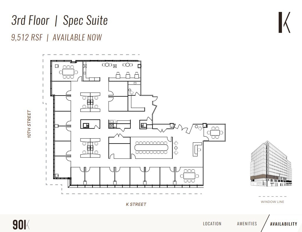 901 K St NW, Washington, DC for lease Floor Plan- Image 1 of 1
