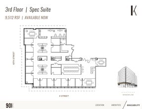 901 K St NW, Washington, DC for lease Floor Plan- Image 1 of 1