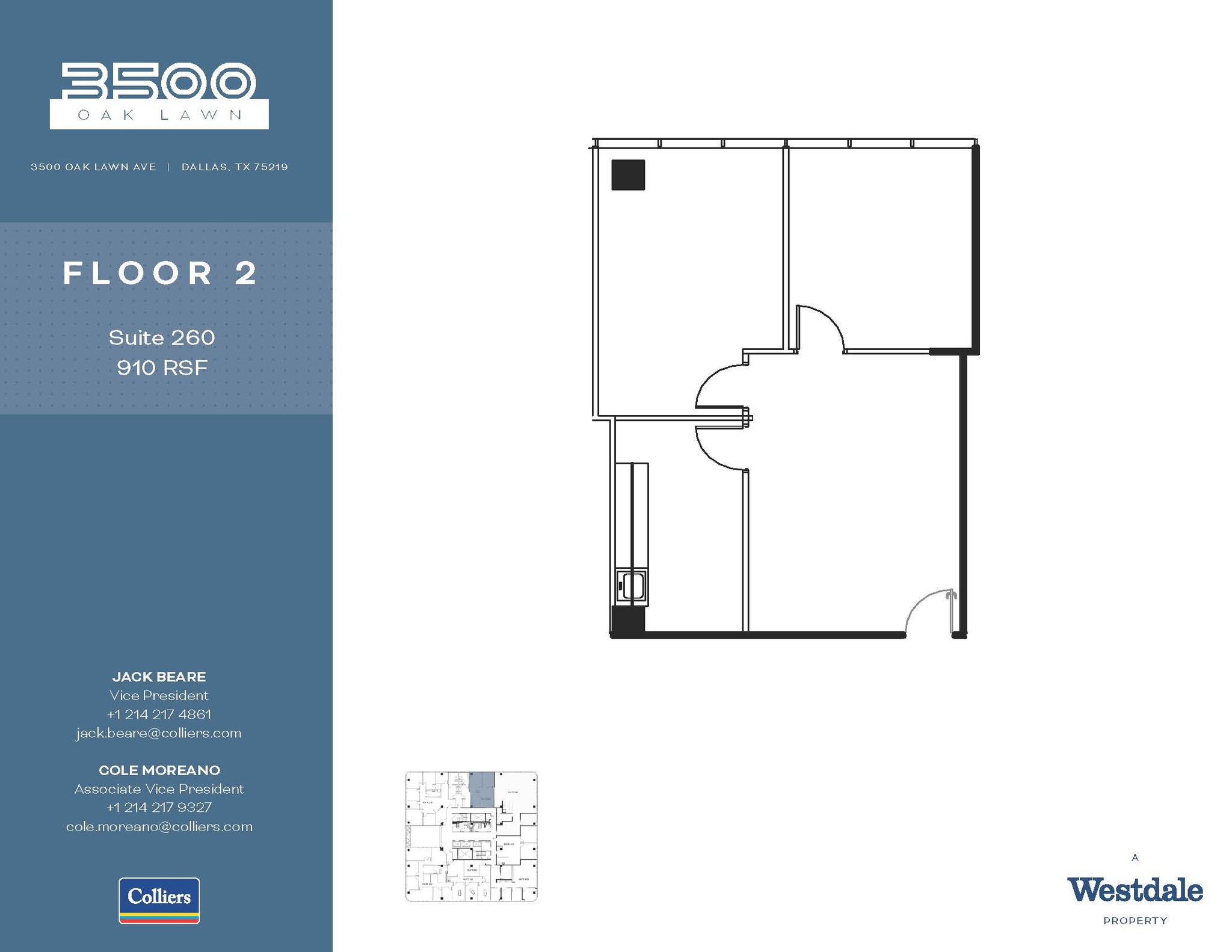 3500 Oak Lawn Ave, Dallas, TX for lease Floor Plan- Image 1 of 1