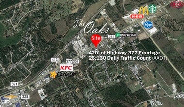 3301 E US Highway 377, Granbury, TX - AERIAL  map view