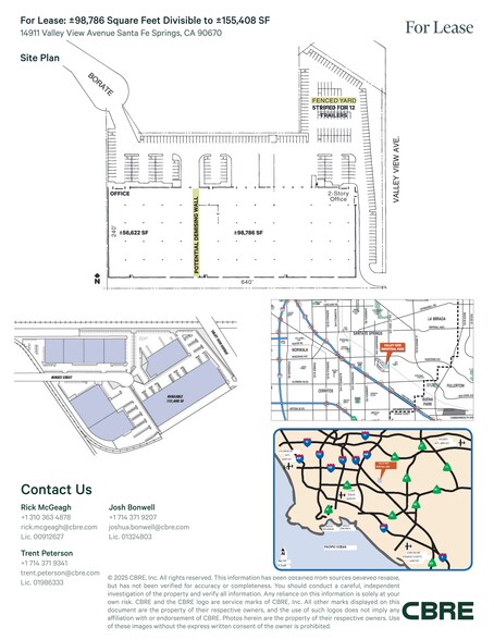 14911 Valley View Ave, Santa Fe Springs, CA for lease - Site Plan - Image 1 of 2