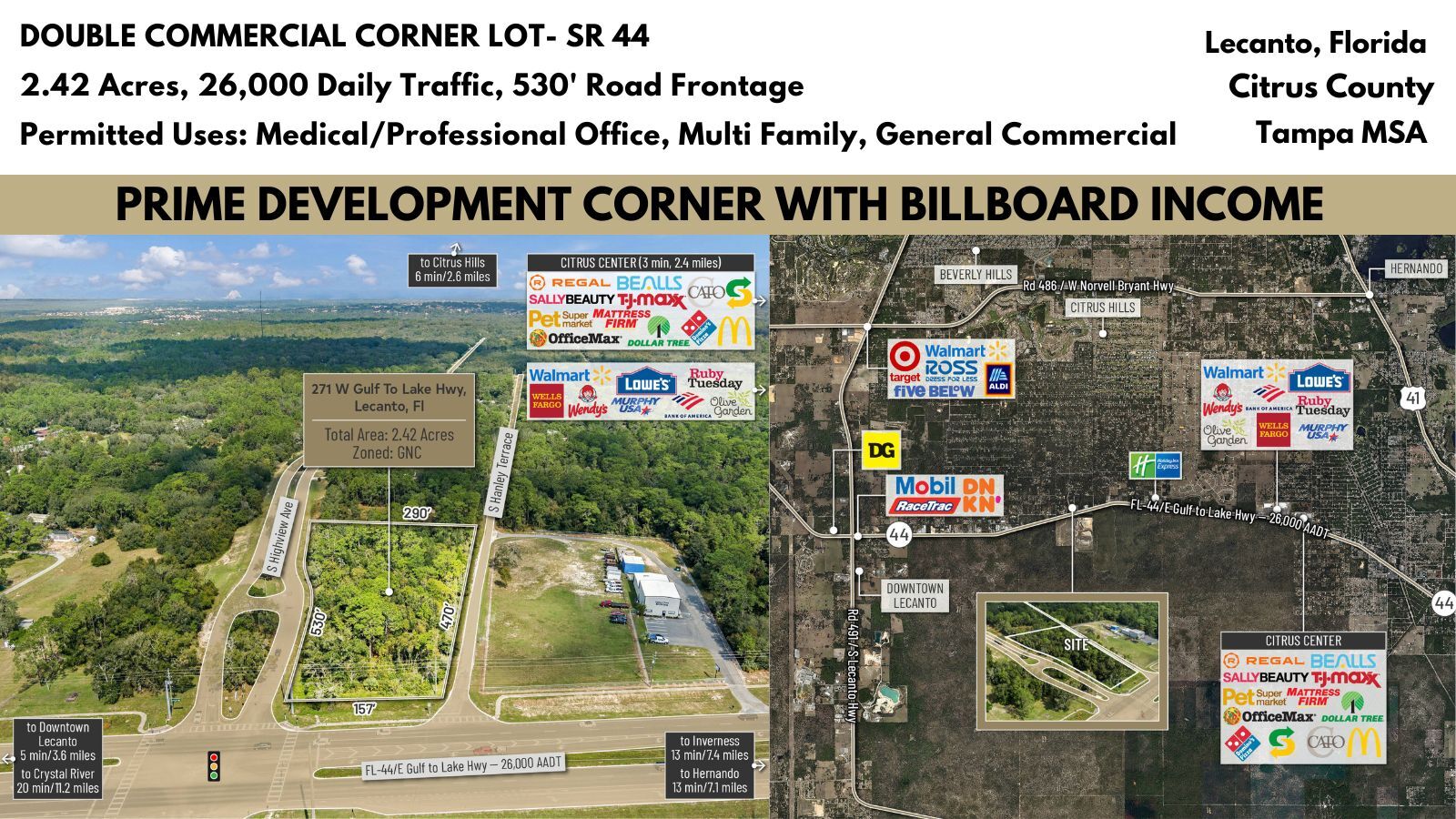 271 W Gulf to Lake Hwy, Lecanto, FL for sale Building Photo- Image 1 of 14
