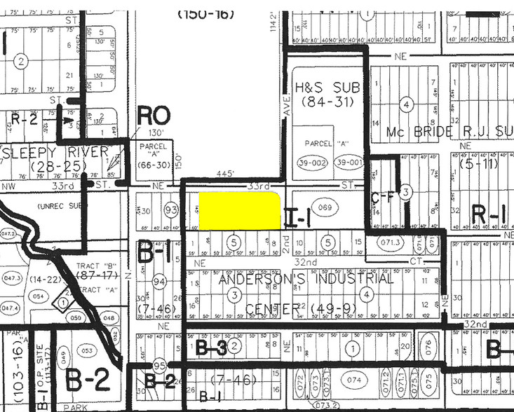 150-198 NE 33rd St, Fort Lauderdale, FL for lease - Plat Map - Image 2 of 15