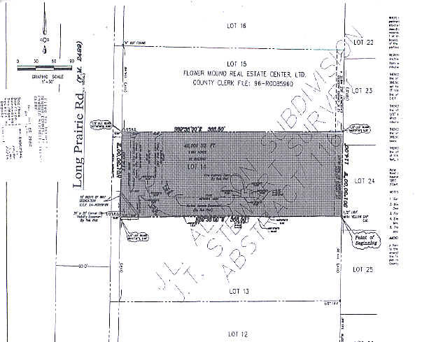 3614 Long Prairie Rd, Flower Mound, TX for sale Plat Map- Image 1 of 1