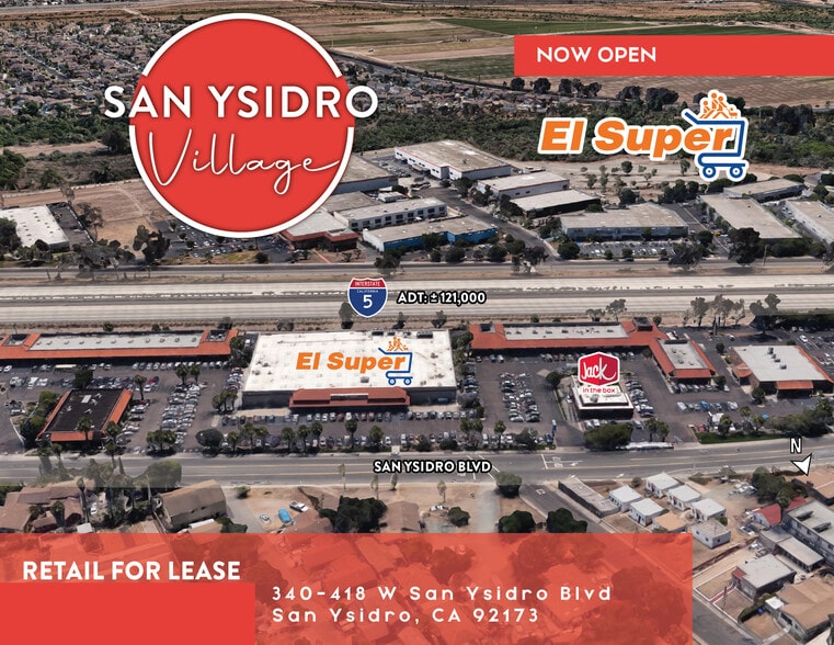 340-416 W San Ysidro Blvd, San Ysidro, CA for lease - Building Photo - Image 1 of 9