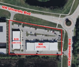 510 NW University Blvd, Port Saint Lucie, FL - AERIAL map view
