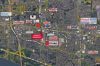 13503 SE Mill Plain Blvd, Vancouver, WA - AERIAL map view