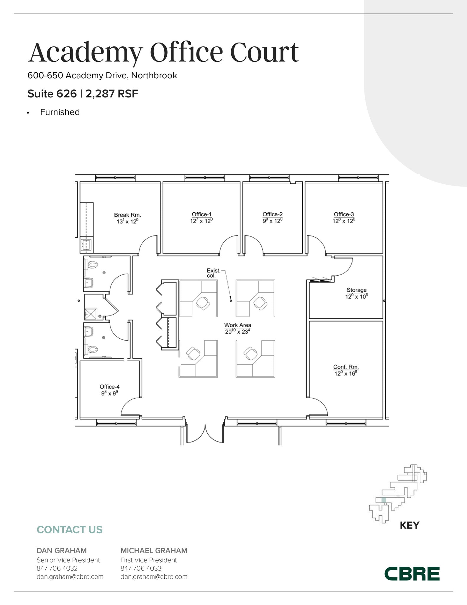 600-650 Academy Dr, Northbrook, IL for lease Floor Plan- Image 1 of 2