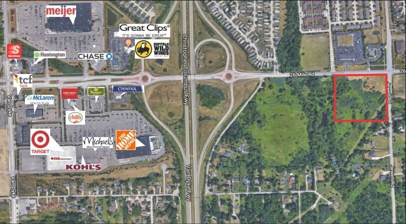 26 Mile Rd, Shelby Township, MI for sale Aerial- Image 1 of 1