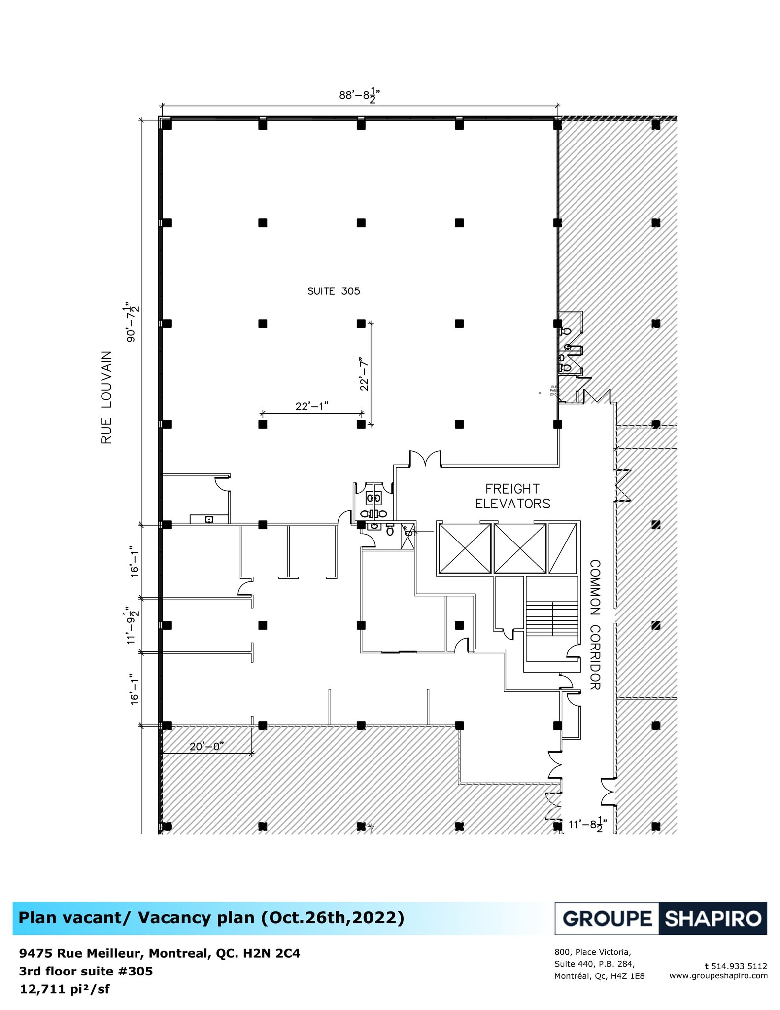 9475 Rue Meilleur, Montréal, QC for lease Site Plan- Image 1 of 1