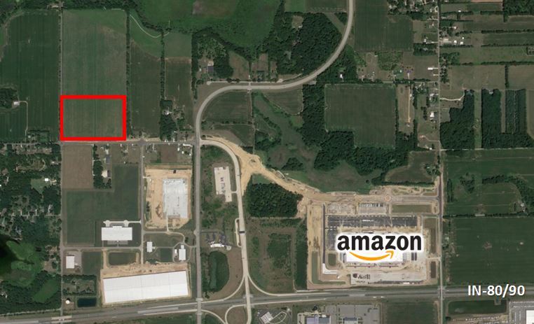 County Road 4, Elkhart, IN for sale Aerial- Image 1 of 2